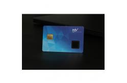 China Contactness Fingerprint Plastic RFID Card 128K Cold Pressure Process supplier