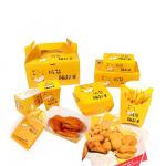 Customized Printing on Fast Food Grade Kraft Paper Packaging: Ideal for Hot Dog, Fried Chicken, and Hamburger Boxes for sale