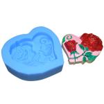 Silicone Baking Utensils Eco-Friendly Sustainable 3d Rose Flowers Shape Fondant Silicone Mold for sale
