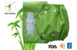 China AIO Design Washable Organic Cloth Diapers , Green Reusable Organic Fitted Diapers supplier
