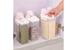 China 4lbs Airtight Rice Containers 2.5L 3L Plastic Kitchen Organizer supplier