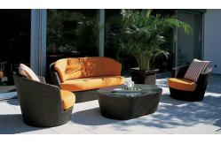 China 4pcs cheap hotel rattan sofas   supplier
