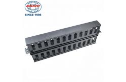 China 1U 19 Inch Plastic Double Sided Cable Manager ABS Material supplier