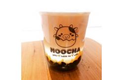 China Pp Disposable Plastic Cups 500ml Round Bottom With Straw 12oz 16oz 20oz supplier