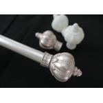 Modern No Drilling White One Inch Curtain Pole Finials for sale