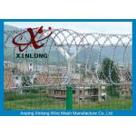 Professional Razor Blade Wire , Security Barbed Wire PVC Coated Steel for sale