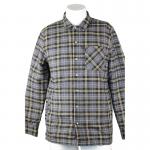 Long Sleeve Cotton Flannel Plaid Work Shirts With Company Embroidery Logo for sale