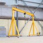 Aluminum Small Portable Mobile Gantry Single Girder Electric Hoist 3T 5T for sale