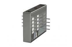 China Solenoid Mechanism Waist Height Turnstile IP55 With QR Barcode Scanner supplier