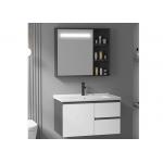 Luxury Floating Bathroom Vanity Supplier Mirror Cabinet Modern Matte White Wall Mounted Bathroom Vanity Set for sale