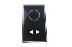China Custom Wall Mounted Socket Glass Cover Panel supplier