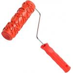 7 DIY Patterned Paint Roller Rubber Texture With Plastic Handle for sale
