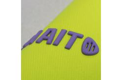 China Custom 3D Logos Embossed Soft Silicone Heat Transfer Label For Clothing Use supplier