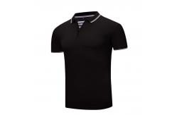 China Popular 100 Polyester Custom Work Polo Shirts Easy Cleaning With Knitted Collar supplier