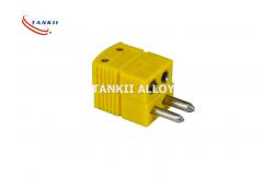 China Hollow Pin Chromel Alumel Male Thermocouple Connector supplier