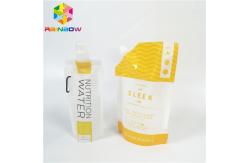 China Leak Proof Spout Pouch Packaging Glossy Surface Liquid Drink Juice Nylon Bag Laminated supplier
