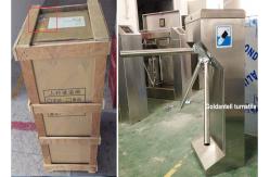 China Vertical Rfid Card Half Height Turnstiles For School , Bus Station And Gym supplier