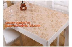 China Glass Cloth Mat Eco Friendly Dinnerware Soft Plastic Tablecloth Waterproof And Oil Proof supplier