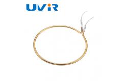 China Gold coating Circular Infrared Heater Tube halogen Tungsten Filament lamp tube supplier