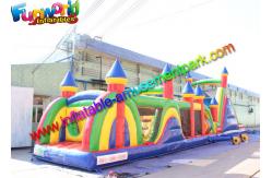 China Gaint Inflatable Obstacle Course / Crazy Boot Camp Challenge For Outdoor Game supplier