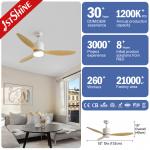 Lighting solutions service 1stshine LED ceiling fan with remote and down rod