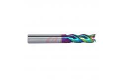 China DLC Coating Square Aluminium End Mill U Shaped High Efficiency 3 Flutes 8mm supplier