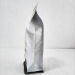 Custom Printed Flat Bottom Pouch Coffee Tea Bags With Valve  Zipper Resealable