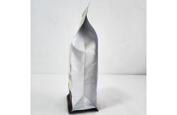 China Custom Printed Flat Bottom Pouch Coffee Tea Bags With Valve  Zipper Resealable supplier
