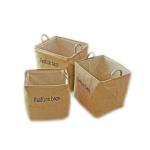 Fashion Waterproof Foldable Laundry Basket Dirty Cloth Jute Laundry Baskets for sale