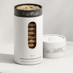 Food Grade Bio-Degradable Round Paper Tube With Window For Cookie Candy Stamping And Vanishing Printing Paper Can Packaging for sale