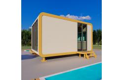 China Aluminum Alloy Panel Luxury Modular Cabin Prefabricated Capsule Tiny House Hotel Mobile Home Container Modular Room Over 40 Years Lifespan supplier