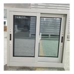 Aluminum Alloy Double Aluminium Glass Sliding Window Powder Coated With Touch Lock for sale