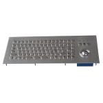 MINI 81 keys panel mount Industrial Keyboard With Trackball for information kiosk for sale