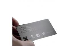 China Embossing Printing Matte PVC Magnetic Stripe Contact IC RFID Cards Embossed Business Cards supplier