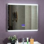 Custom Illuminated Wall Bath Bathroom Smart LED Digital Mirror and Modern Design Style for sale