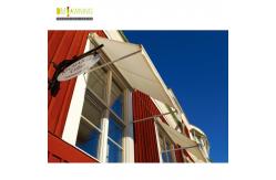 China Patio Retractable Window Awnings Aluminium Drop Arm Awning supplier