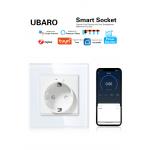 Tuya Zigbee Smart Socket 16A 3500W Wall Power Outlet Voice Control App Smart Speaker for sale