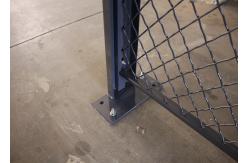 China 2 Sides Wire Mesh Security Partitions Lockable Storage Cages Powder Coated supplier