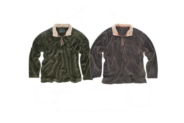 Half Zip Contrast Collar Sherpa Pullover Sweatshirt , True Grit Sherpa Pullover