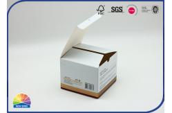 China Custom Folding Gold Paper Gift Box With Embossing Matte Lamination supplier