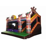 Inflatable Indian type jump house PVC inflatable bouncer colourful inflatable combo house for kids under 15 years old for sale