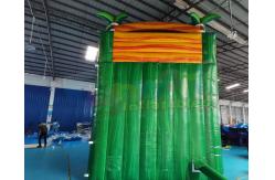 China 0.55mm PVC Inflatable Slide With Pool Jumping Bounce House supplier