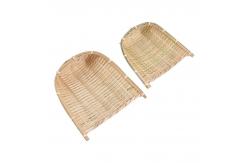 China Home Practical Bamboo Broom And Dustpan Green Color supplier