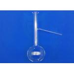 Transparent Narrow Neck Quartz Glass Round Bottom Flask for Laboratory for sale