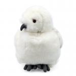 Head Rotatable White Feather Eagle Plush Toy 25cm for sale