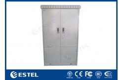 China 1200W 220V Telecom Street Cabinets Anti Corrosion Equipment Enclosure With Two Compartments supplier