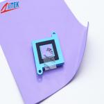 High conductivity 4w Thermal Conductive Pad 2mmT naturally tacky Silicone 55 psi Thermal Pad -40 to 160℃ for IGBTs for sale