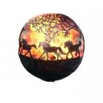 Customized 800mm Corten Steel Fire Pit Outdoor Bowl Rustic Red Or Sphere for sale