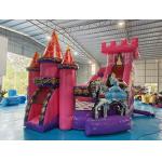 Tarpaulin Inflatable Jumping House Princess Cartoon Inflatable Bouncer With Slide Combo Inflatable Castle For Kids for sale