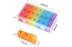 China Portable Moisture Proof 7 Day Pill Box With Large Compartments supplier